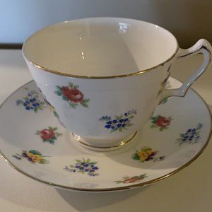 Crown Staffordshire Teacup & Saucer